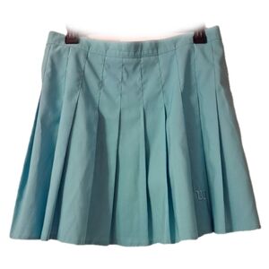Wilson Size 12 Aqua Pleated Skater Skirt